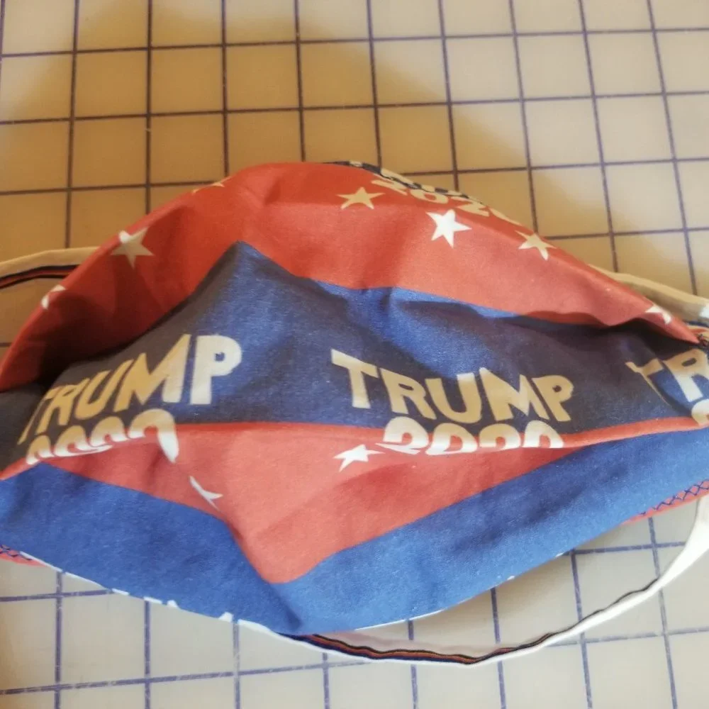 Cloth Face Mask - Silver/Copper Filters-Trump2020